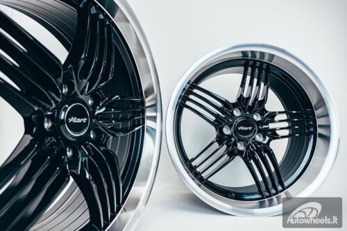 Ratlankis HART HR79 R18X10J 5X120 ET20 CB:74.1 Black with Diamond Cut Lip