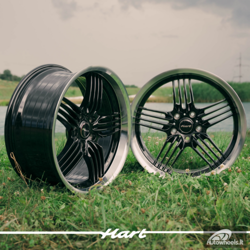 Ratlankis HART HR79 R18X10J 5X120 ET20 CB:74.1 Black with Diamond Cut Lip