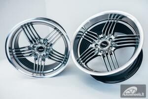 Ratlankis HART HR79 R18X10J 5X120 ET20 CB:74.1 Hyper Black with Diamond Cut Lip