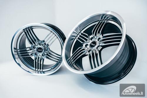 Ratlankis HART HR79 R18X10J 5X120 ET20 CB:74.1 Hyper Black with Diamond Cut Lip