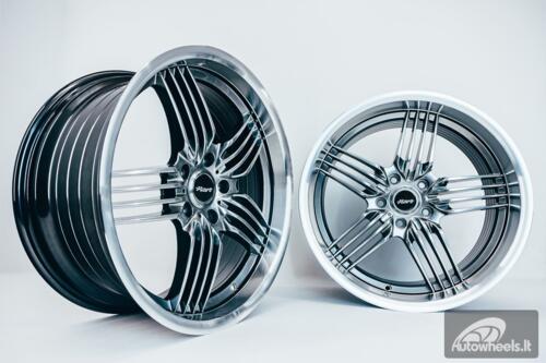 Ratlankis HART HR79 R18X10J 5X120 ET20 CB:74.1 Hyper Black with Diamond Cut Lip