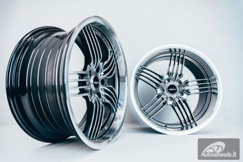 Ratlankis HART HR79 R18X10J 5X120 ET20 CB:74.1 Hyper Black with Diamond Cut Lip