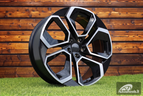 Ratlankis R17x7  5X112  ET  46  57.1  I5561  (YF5561)  Black Polished (MB)  For SKODA  (P1+K7)  (HYBRID FORGED)