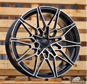 Ratlankis R18x9  5X120  ET  40  72.6  I0293  Black Polished (MB)  For BMW  (K7)