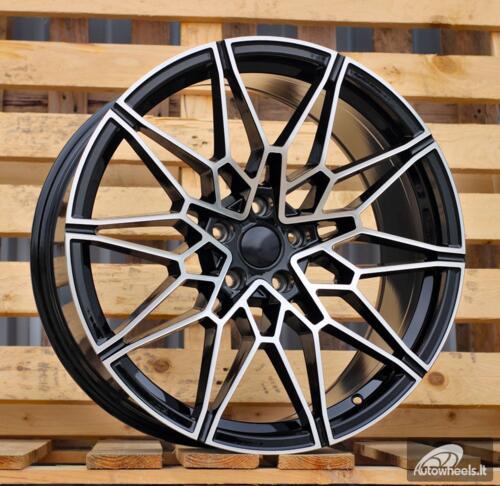 Ratlankis R18x9  5X120  ET  40  72.6  I0293  Black Polished (MB)  For BMW  (K7)