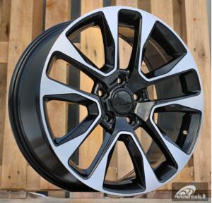 Ratlankis R20x8  5X127  ET  50  71.5  B5536  Black Polished (MB)  For JEEP  (K4)  (C-030)