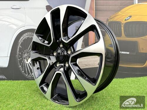Ratlankis R20x8  5X127  ET  50  71.5  B5536  Black Polished (MB)  For JEEP  (K4)  (C-030)