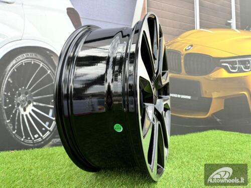 Ratlankis R20x8  5X127  ET  50  71.5  B5536  Black Polished (MB)  For JEEP  (K4)  (C-030)