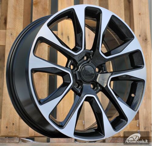 Ratlankis R20x8  5X127  ET  50  71.5  B5536  Black Polished (MB)  For JEEP  (K4)  (C-030)