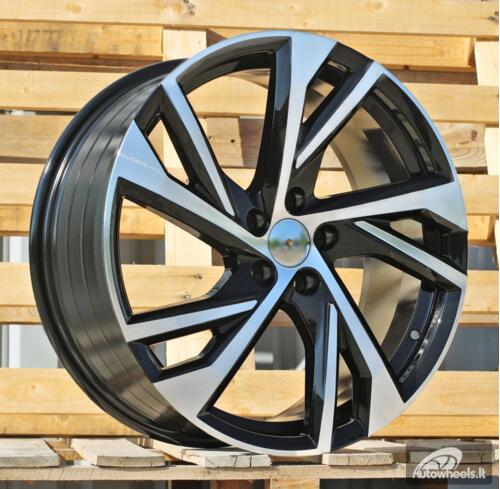 Ratlankis R17x7.5  5X108  ET  40.5  63.3  FE183  (YF5772)  Black Polished (MB)  For VOLVO  (K7)  (HYBRID FORGED)
