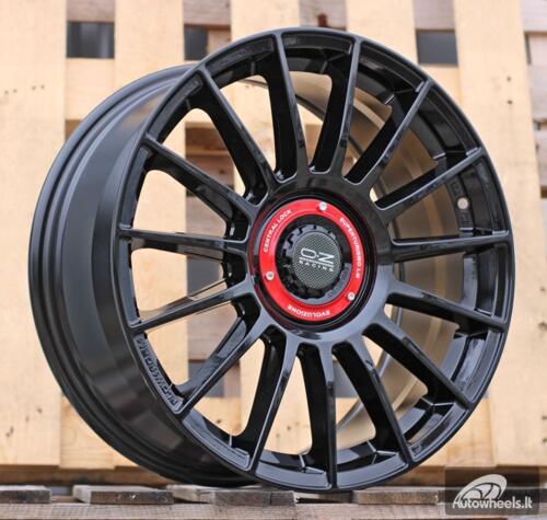 Ratlankis R18x8  5X108  ET  38  73.1  FF009  Gloss Black (GB)  For RACIN  (P1)  (HYBRID FORGED Style OZ)