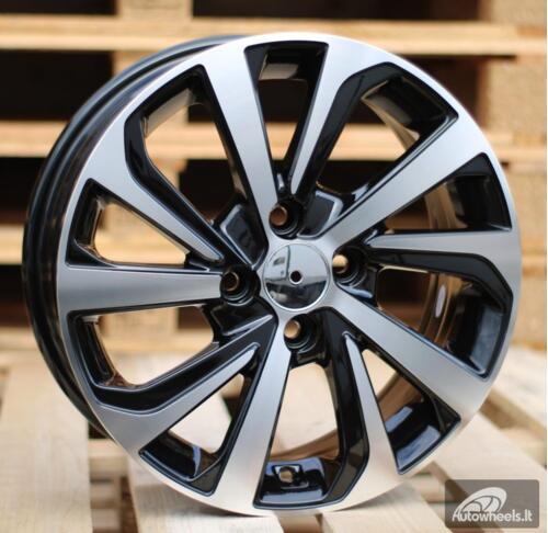 Ratlankis R14x6  4X100  ET  45  54.1  A423  (IN5429)  Black Polished (MB)  For HYUND  (K7)