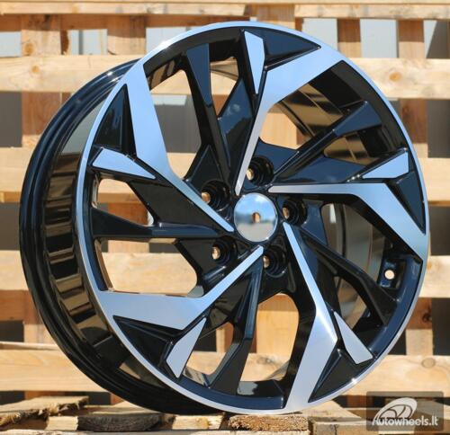 Ratlankis R17x6.5  5X114.3  ET  48  67.1  B1953  (Y1225)  Black Polished (MB)  For HYUND  (R)