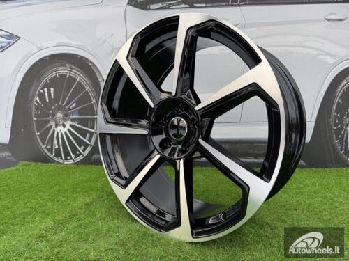 Ratlankis R20x8.5  5X112  ET  30  66.5  B5213  (YF7070)  Black Polished (MB)  For AUD  (K7)  (HYBRID FORGED)