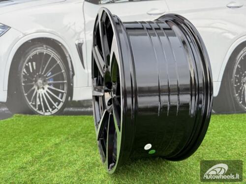 Ratlankis R20x8.5  5X112  ET  30  66.5  B5213  (YF7070)  Black Polished (MB)  For AUD  (K7)  (HYBRID FORGED)
