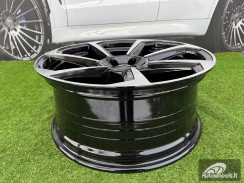 Ratlankis R20x8.5  5X112  ET  30  66.5  B5213  (YF7070)  Black Polished (MB)  For AUD  (K7)  (HYBRID FORGED)