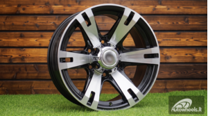 Ratlankis R16x8  5X114.3  ET  M10  83.1  BK311  Black Polished (MB)  For 4X4  (R)