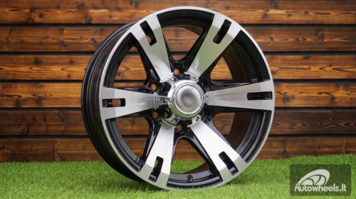 Ratlankis R16x8  5X114.3  ET  M10  83.1  BK311  Black Polished (MB)  For 4X4  (R)