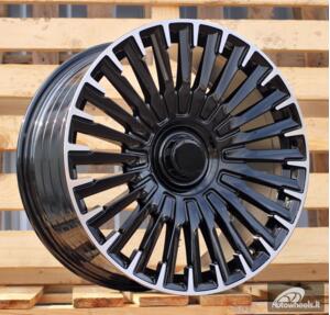 Ratlankis R20x8.5  5X112  ET  42  66.6  YF0425  Black Polished (MB)  For MER  (K7)  (HYBRID FORGED)