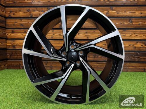 Ratlankis R20x8.5  5X108  ET  40  63.4  YF5709  Black Polished (MB)  For RACIN  (K7)  (HYBRID FORGED)