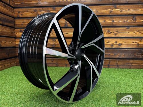Ratlankis R20x8.5  5X108  ET  40  63.4  YF5709  Black Polished (MB)  For RACIN  (K7)  (HYBRID FORGED)