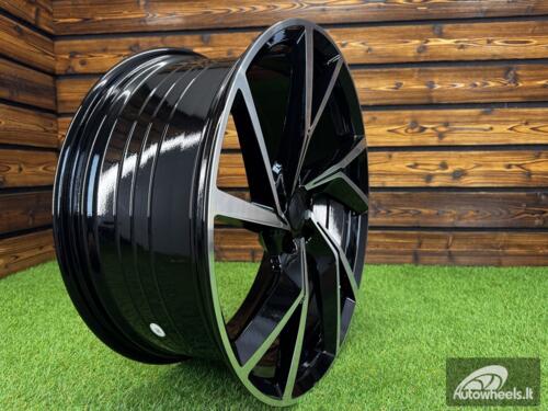 Ratlankis R20x8.5  5X108  ET  40  63.4  YF5709  Black Polished (MB)  For RACIN  (K7)  (HYBRID FORGED)