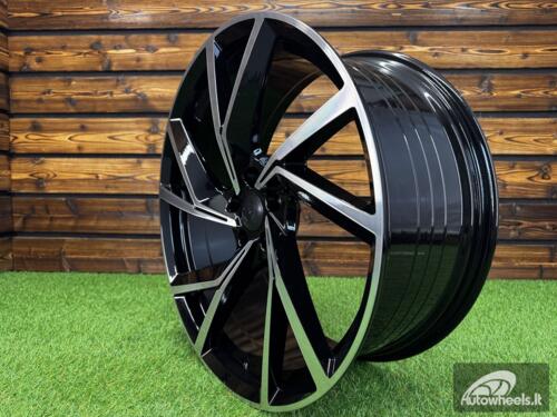 Ratlankis R20x8.5  5X108  ET  40  63.4  YF5709  Black Polished (MB)  For RACIN  (K7)  (HYBRID FORGED)