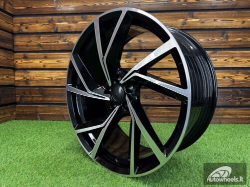 Ratlankis R20x8.5  5X108  ET  40  63.4  YF5709  Black Polished (MB)  For RACIN  (K7)  (HYBRID FORGED)