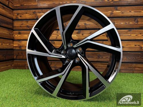 Ratlankis R20x8.5  5X108  ET  40  63.4  YF5709  Black Polished (MB)  For RACIN  (K7)  (HYBRID FORGED)