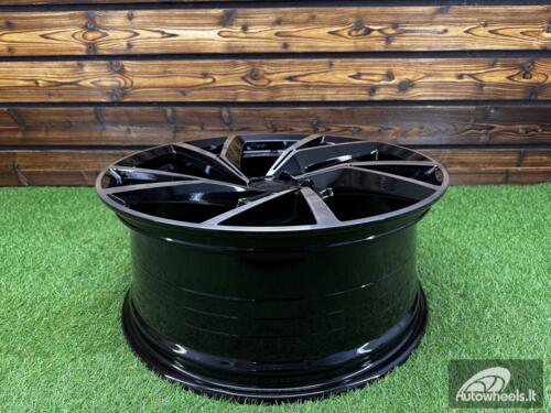 Ratlankis R20x8.5  5X108  ET  40  63.4  YF5709  Black Polished (MB)  For RACIN  (K7)  (HYBRID FORGED)