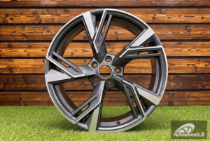 Ratlankis R19x8.5  5X112  ET  40  66.5  B1571  (FBX154)  Grey Polished (MG)  For AUD  (K7)  (HYBRID FORGED)