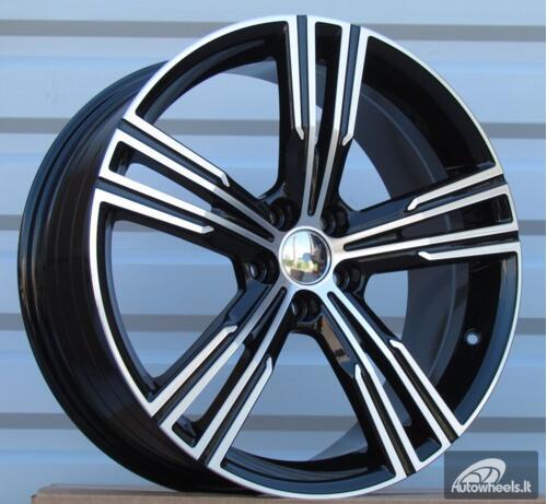 Ratlankis R18x8  5X108  ET  52  63.3  FE184  (YF5773)  Black Polished (MB)  For VOLVO  (K7)  (HYBRID FORGED)