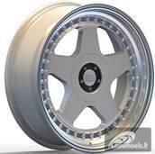Ratlankis R17x9  10X112/120  ET  20  74.1  L2585  Silver+Polished Lip (SP)  For RACIN  (P1)  (OZ Style Rear+Front)