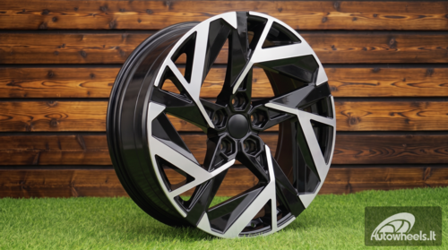 Ratlankis R18x7  5X114.3  ET  45  66.1  Y1379  (IN3640F)  Black Polished (MB)  For RENAU  (P2)  (HYBRID FORGED New Model)