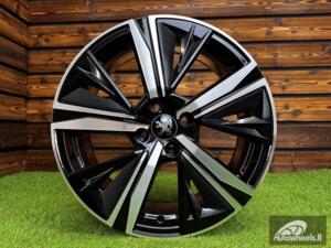 Ratlankis R16x6.5  5X108  ET  40  65.1  Y1187  (YF5668)  Black Polished (MB)  For PEUG  (K8)  (HYBRID FORGED)