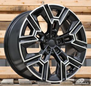 Ratlankis R20x8.5  5X112  ET  28  66.6  HF5220  Black Polished+Black Insert (MBB)  For BMW  (K8)  (HYBRID FORGED New 5 Series VIII / i5 (G60/G61/G68) Rear+Front)