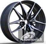 Ratlankis R20x8  5X114.3  ET  40  60.1  3S1405  (FBX508)  Black Polished (MB)  For TOYOT  (P2)  (HYBRID FORGED)