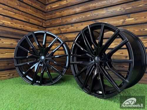 Ratlankis R22x9.5  5X112  ET  37  66.6  H0324  (FBX428)  Black (BL)  For BMW  (K8)  (HYBRID FORGED Rear+Front)