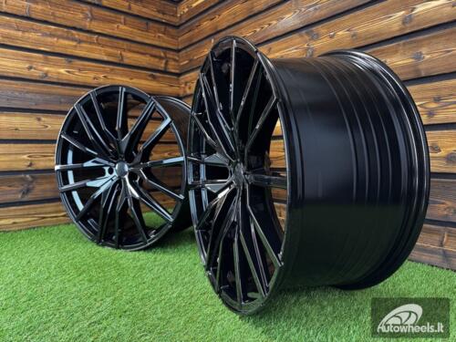 Ratlankis R22x9.5  5X112  ET  37  66.6  H0324  (FBX428)  Black (BL)  For BMW  (K8)  (HYBRID FORGED Rear+Front)