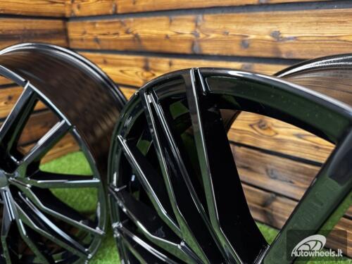 Ratlankis R22x9.5  5X112  ET  37  66.6  H0324  (FBX428)  Black (BL)  For BMW  (K8)  (HYBRID FORGED Rear+Front)