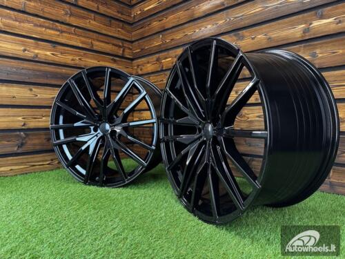 Ratlankis R22x10.5  5X112  ET  43  66.6  H0324  (FBX428)  Black (BL)  For BMW  (K8)  (HYBRID FORGED Rear+Front)