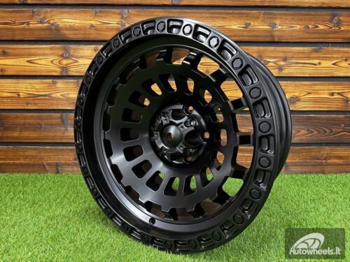 Ratlankis R17x9  5X127  ET  M12  71.5  H1025  Black Matt (BM)  For 4X4  (P2)