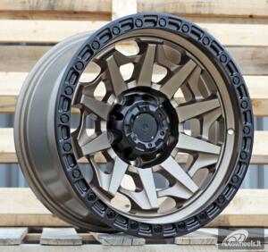 Ratlankis R17x8.5  5X150  ET  M12  110.5  H1031  Matt Bronze + Black Lip (YYMBL)  For 4X4  (P2)