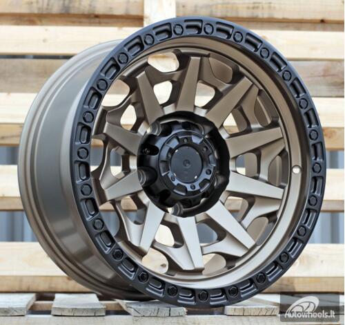 Ratlankis R17x8.5  5X150  ET  M12  110.5  H1031  Matt Bronze + Black Lip (YYMBL)  For 4X4  (P2)