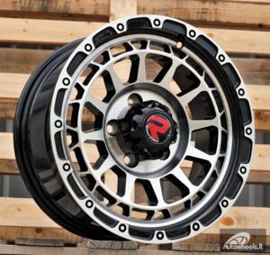 Ratlankis R15x7  5X114.3  ET  10  73.1  H1046  Black Polished (MB)  For 4X4  (P2)