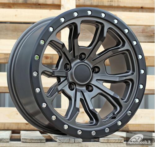 Ratlankis R17x8.5  5X127  ET  M12  71.5  H5073  Matt Gray + Black Lip (MGMBL)  For 4X4  (P2)