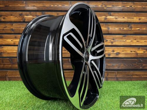 Ratlankis Ford Starro Tourneo Transit style 18X8J 5X160 ET48 65.1 Black with Diamond cut