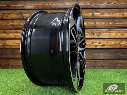 Ratlankis Ford Starro Tourneo Transit style 18X8J 5X160 ET48 65.1 Black with Diamond cut