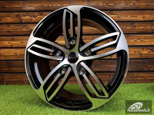 Ratlankis Ford Starro Tourneo Transit style 18X8J 5X160 ET48 65.1 Black with Diamond cut
