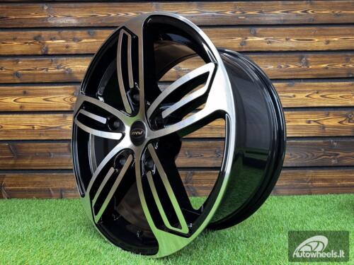 Ratlankis Ford Starro Tourneo Transit style 18X8J 5X160 ET48 65.1 Black with Diamond cut